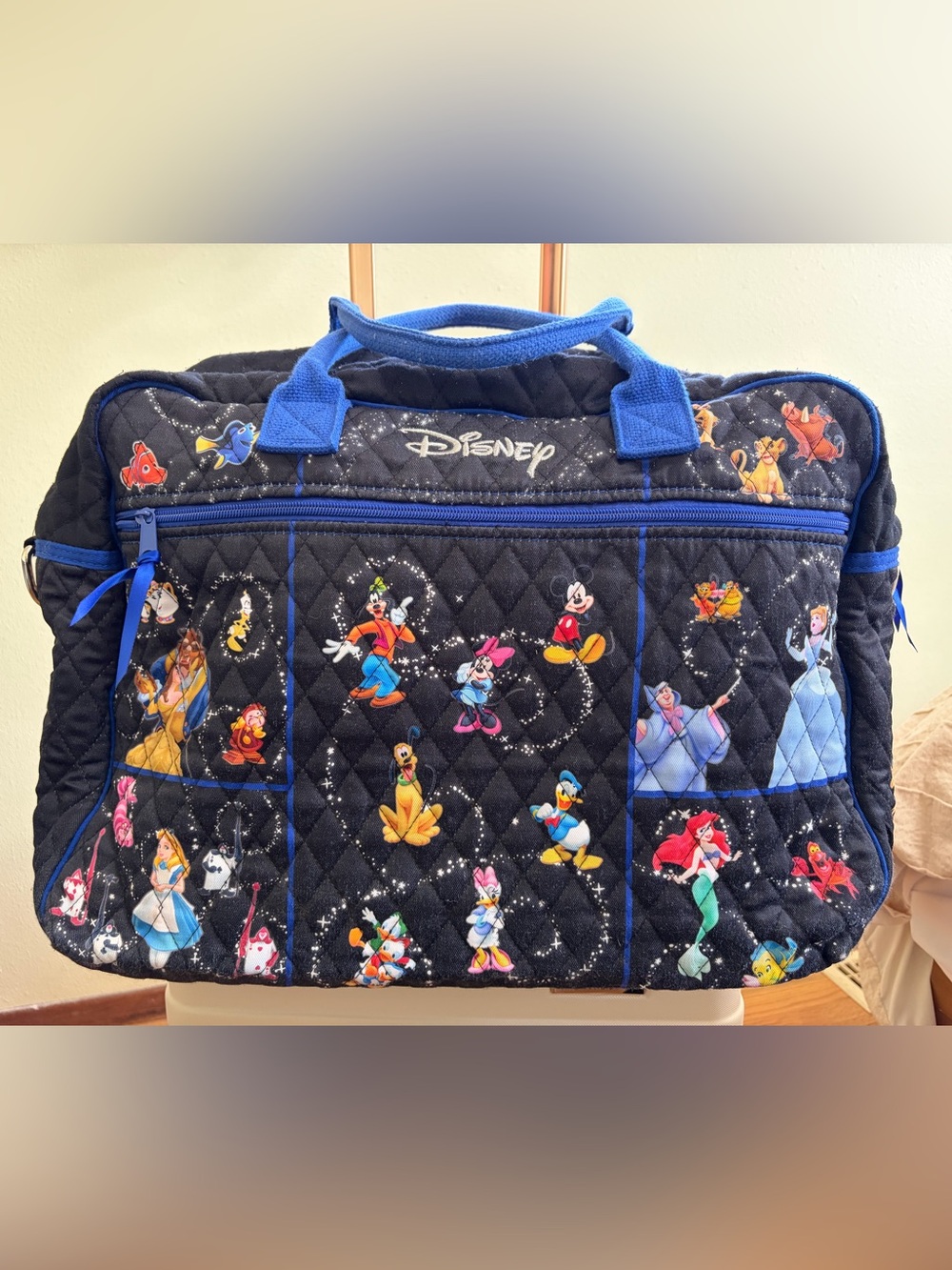 Disney "Relive the Magic" Quilted Weekender Tote Bag